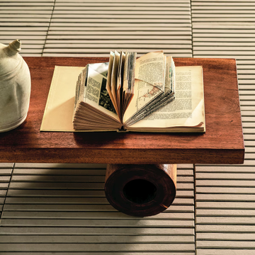 SUAR - Rectangular low Suar wood garden side table by Il Giardino di Legno - view 3